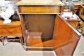 19th century walnut marble top cabinet with inlay & ormolu mounts Thumbnail 2