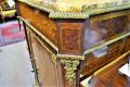 19th century walnut marble top cabinet with inlay & ormolu mounts Thumbnail 3