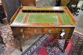 19th century mahogany leather top desk Thumbnail 2