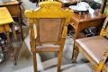 Set of six victorian carved oak dining room chairs Thumbnail 3