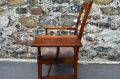Oak armchair with folding rest Thumbnail 3