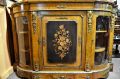 Victorian burr-walnut credenza with inlay & ormolu mounts Thumbnail 2