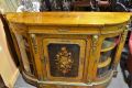 Victorian burr-walnut credenza with inlay & ormolu mounts Thumbnail 6