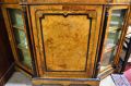Victorian burr walnut credenza cabinet Thumbnail 4