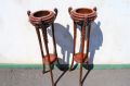 Pair of mahogany plant stands Thumbnail 3