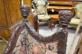 19th century carved oak window seat Thumbnail 3