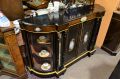 Victorian ebony & gilt credenza Thumbnail 3