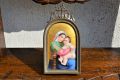 Gilt metal framed painted porcelain plaque Thumbnail 1