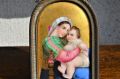 Gilt metal framed painted porcelain plaque Thumbnail 2