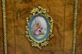 Victorian burr walnut credenza cabinet with inlay & ormolu mounts Thumbnail 3