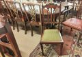 Set of eight mahogany dining chairs Thumbnail 2