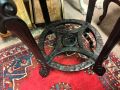 Carved marble top chinese hardwood plant stand Thumbnail 4