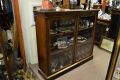 Victorian mahogany two door floor bookcase Thumbnail 2