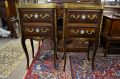 Pair of french pedestals with porcelain plaques & ormolu mounts Thumbnail 2