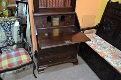 Georgian mahogany bureau  Thumbnail 4
