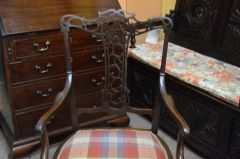 Edwardian mahogany armchair Thumbnail 2