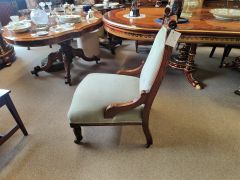 Victorian oak low chair Thumbnail 4