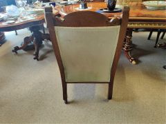 Victorian oak low chair Thumbnail 6