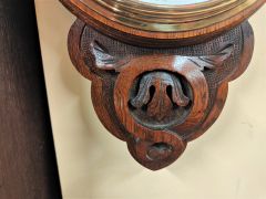 Edwardian oak cased barometer Thumbnail 3