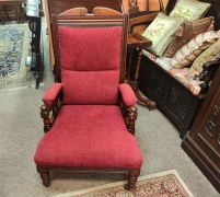 Late victorian oak armchair Thumbnail 4