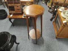1930s oak plant stand Thumbnail 3