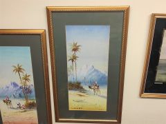 Pair of gilt framed watercolours Thumbnail 2