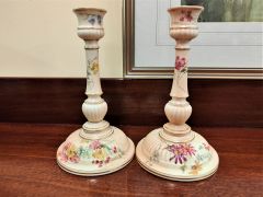 Pair of royal worcester candlesticks Thumbnail 1