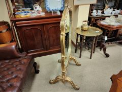 Victorian gilt framed / mirror fire screen Thumbnail 4