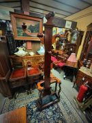 Victorian mahogany hall stand Thumbnail 4