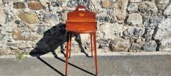 Edwardian mahogany work stand with inlay Thumbnail 3