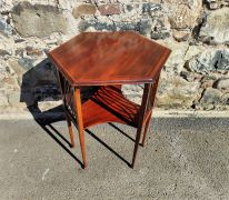 Edwardian mahogany occasional table Thumbnail 4