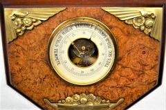 Art deco french walnut barometer  Thumbnail 2