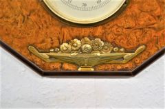 Art deco french walnut barometer  Thumbnail 3