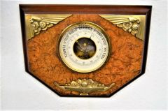 Art deco french walnut barometer  Thumbnail 4
