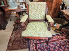 Victorian mahogany armchair Thumbnail 6