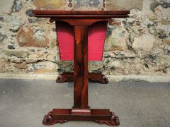 Victorian mahogany work table Thumbnail 3