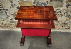 Victorian mahogany work table Thumbnail 6