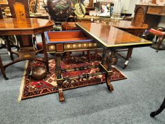 Victorian amboyna & ebony card table Thumbnail 3