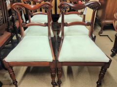 Set of six victorian mahogany chairs Thumbnail 2