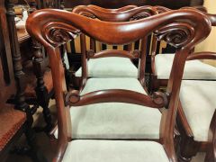 Set of six victorian mahogany chairs Thumbnail 3