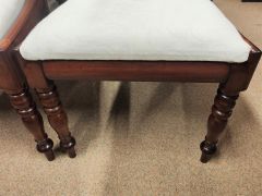 Set of six victorian mahogany chairs Thumbnail 4