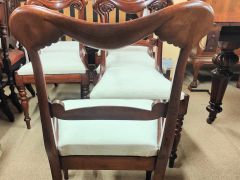 Set of six victorian mahogany chairs Thumbnail 6