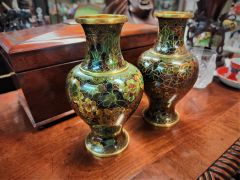 Pair of Cloisonné vases Thumbnail 2