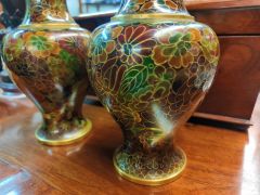 Pair of Cloisonné vases Thumbnail 3