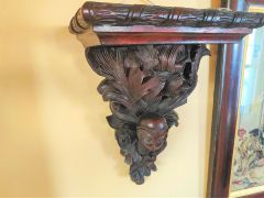 Victorian carved oak bracket Thumbnail 2