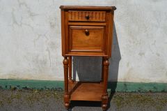 Walnut marble top pedestal Thumbnail 2