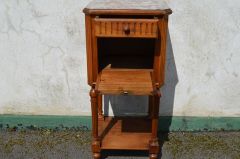 Walnut marble top pedestal Thumbnail 4