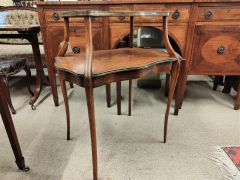 Late 19th century mahogany two tier table with inlay Thumbnail 4