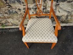 Edwardian satinwood chair Thumbnail 3