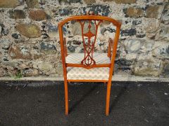 Edwardian satinwood chair Thumbnail 3